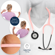 BJÖRN HALL Stethoscope Matte Black Light Pink Tubing