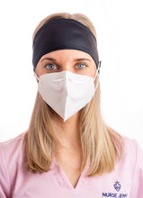BJÖRN HALL Headband With Buttons for mask - Black