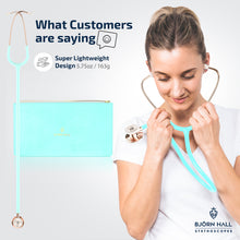BJÖRN HALL Stethoscope Rose Gold Mint Green