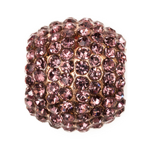 BJÖRN HALL Stethoscope Charm Ring | Violet Kiss Crystal - Rose Gold