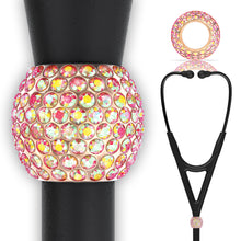 BJÖRN HALL Cardiology Stethoscope Charm Ring | Rubylicious Crystal - Rose Gold