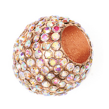 BJÖRN HALL Stethoscope Charm Ring | Rainbow Delight Crystal - Rose Gold