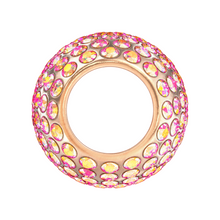 BJÖRN HALL Stethoscope Charm Ring | Rubylicious Crystal - Rose Gold