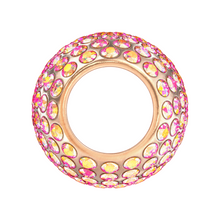 BJÖRN HALL Cardiology Stethoscope Charm Ring | Rubylicious Crystal - Rose Gold