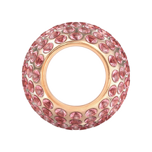 BJÖRN HALL Cardiology Stethoscope Charm Ring | Violet Kiss Crystal - Rose Gold