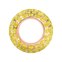 BJÖRN HALL Cardiology Stethoscope Charm Ring | You are My Sunshine Crystal - Rose Gold