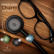 BJÖRN HALL Stethoscope Charm Ring | Under The Sea Crystal - Rose Gold