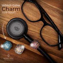BJÖRN HALL Cardiology Stethoscope Charm Ring | Rubylicious Crystal - Rose Gold