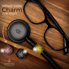 BJÖRN HALL Cardiology Stethoscope Charm Ring | You are My Sunshine Crystal - Rose Gold
