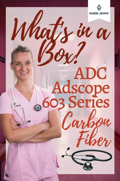 ADC Adscope 603 Series Carbon Fiber Print Stethoscope Unboxing