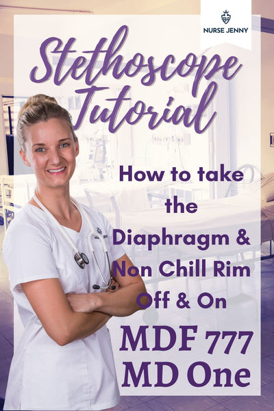 How to take the Diaphragm & Non Chill Rim Off & On: MDF 777 MD One