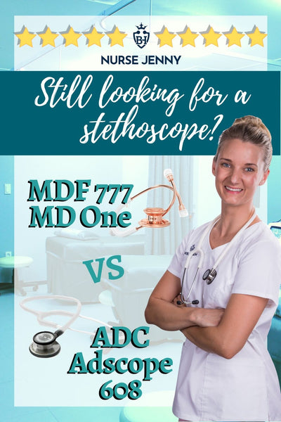 MDF 777 MD One Stethoscope vs ADC Adscope 608 Stethoscope