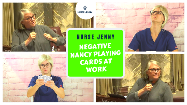 Senator Maureen Walsh Slams Nurses - Negative Nancy Playing Cards At Work!