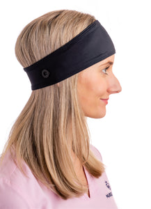 BJÖRN HALL Headband With Buttons for mask - Black