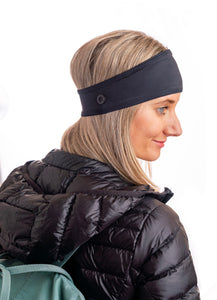 BJÖRN HALL Headband With Buttons for mask - Black