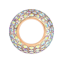 BJÖRN HALL Stethoscope Charm Ring | Twilight Dream Crystal - Rose Gold